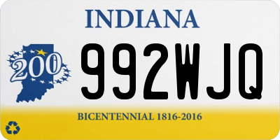 IN license plate 992WJQ
