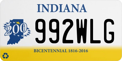 IN license plate 992WLG