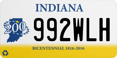 IN license plate 992WLH