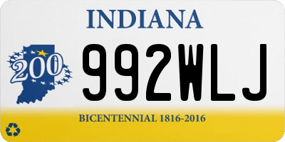 IN license plate 992WLJ