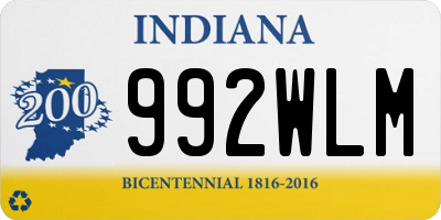 IN license plate 992WLM