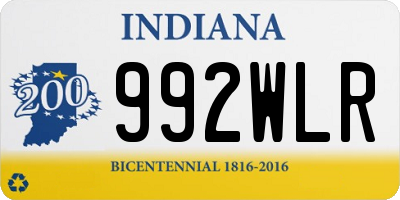 IN license plate 992WLR