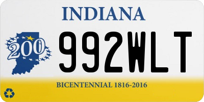 IN license plate 992WLT