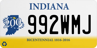 IN license plate 992WMJ
