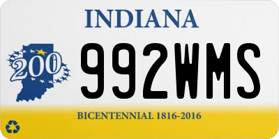 IN license plate 992WMS