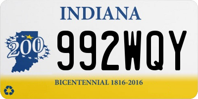 IN license plate 992WQY