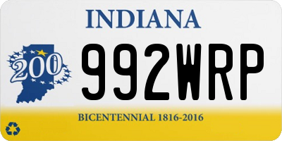 IN license plate 992WRP