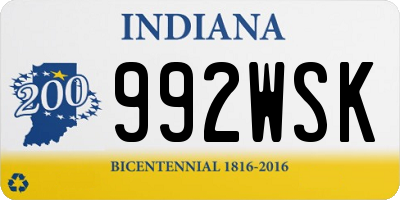 IN license plate 992WSK