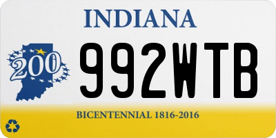 IN license plate 992WTB