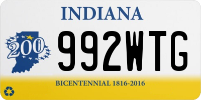 IN license plate 992WTG