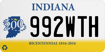 IN license plate 992WTH