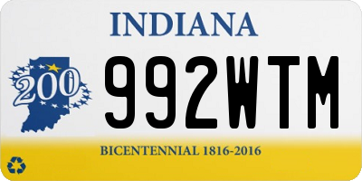 IN license plate 992WTM