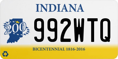 IN license plate 992WTQ
