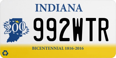 IN license plate 992WTR