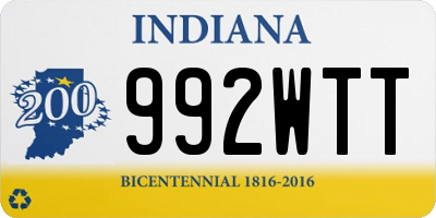 IN license plate 992WTT