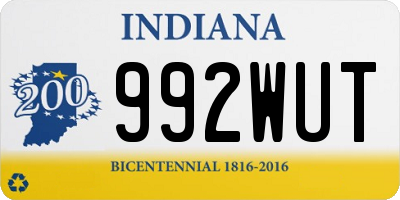 IN license plate 992WUT