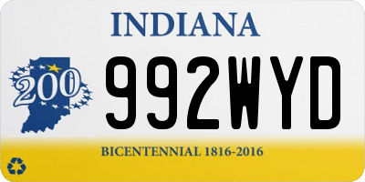 IN license plate 992WYD