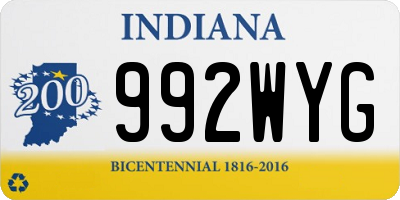 IN license plate 992WYG