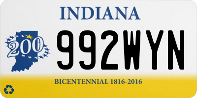 IN license plate 992WYN