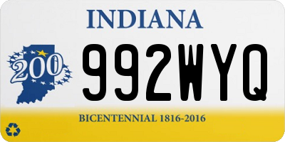 IN license plate 992WYQ