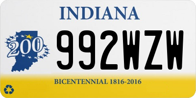 IN license plate 992WZW