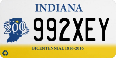 IN license plate 992XEY