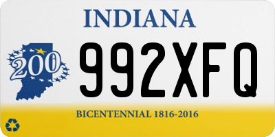 IN license plate 992XFQ