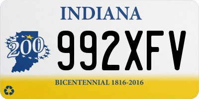 IN license plate 992XFV