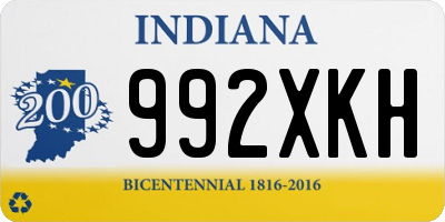 IN license plate 992XKH