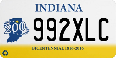 IN license plate 992XLC