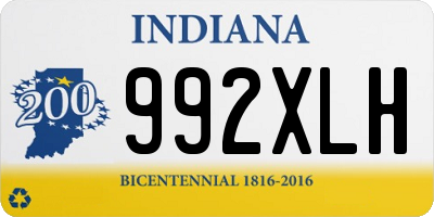 IN license plate 992XLH