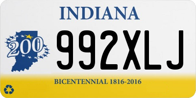 IN license plate 992XLJ
