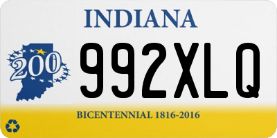 IN license plate 992XLQ