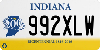 IN license plate 992XLW