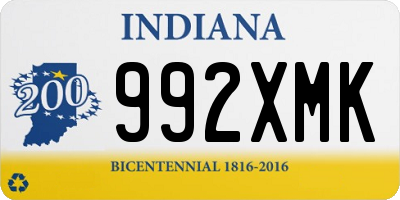 IN license plate 992XMK