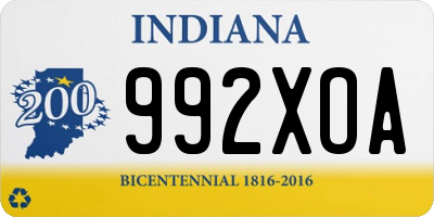 IN license plate 992XOA