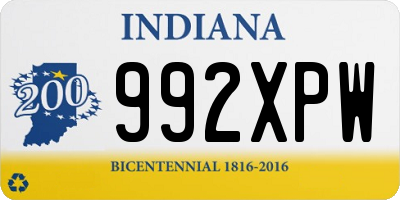 IN license plate 992XPW