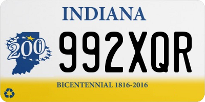 IN license plate 992XQR