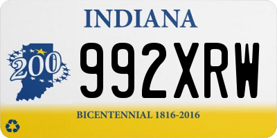 IN license plate 992XRW