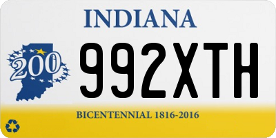 IN license plate 992XTH