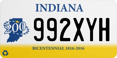 IN license plate 992XYH