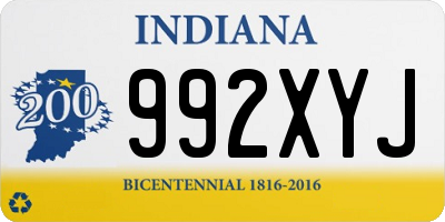 IN license plate 992XYJ