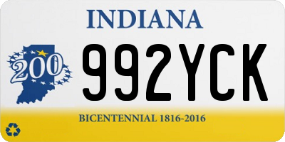 IN license plate 992YCK