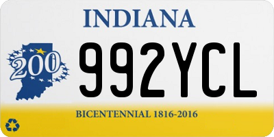 IN license plate 992YCL