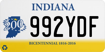 IN license plate 992YDF