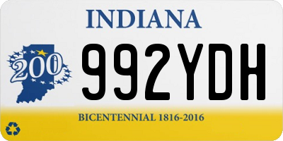 IN license plate 992YDH