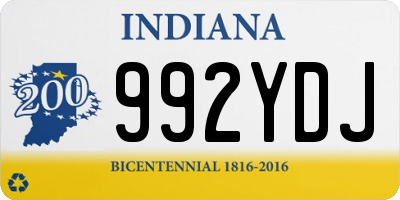 IN license plate 992YDJ