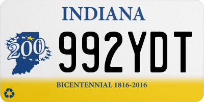 IN license plate 992YDT