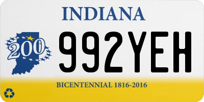 IN license plate 992YEH