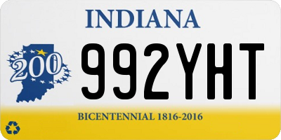 IN license plate 992YHT